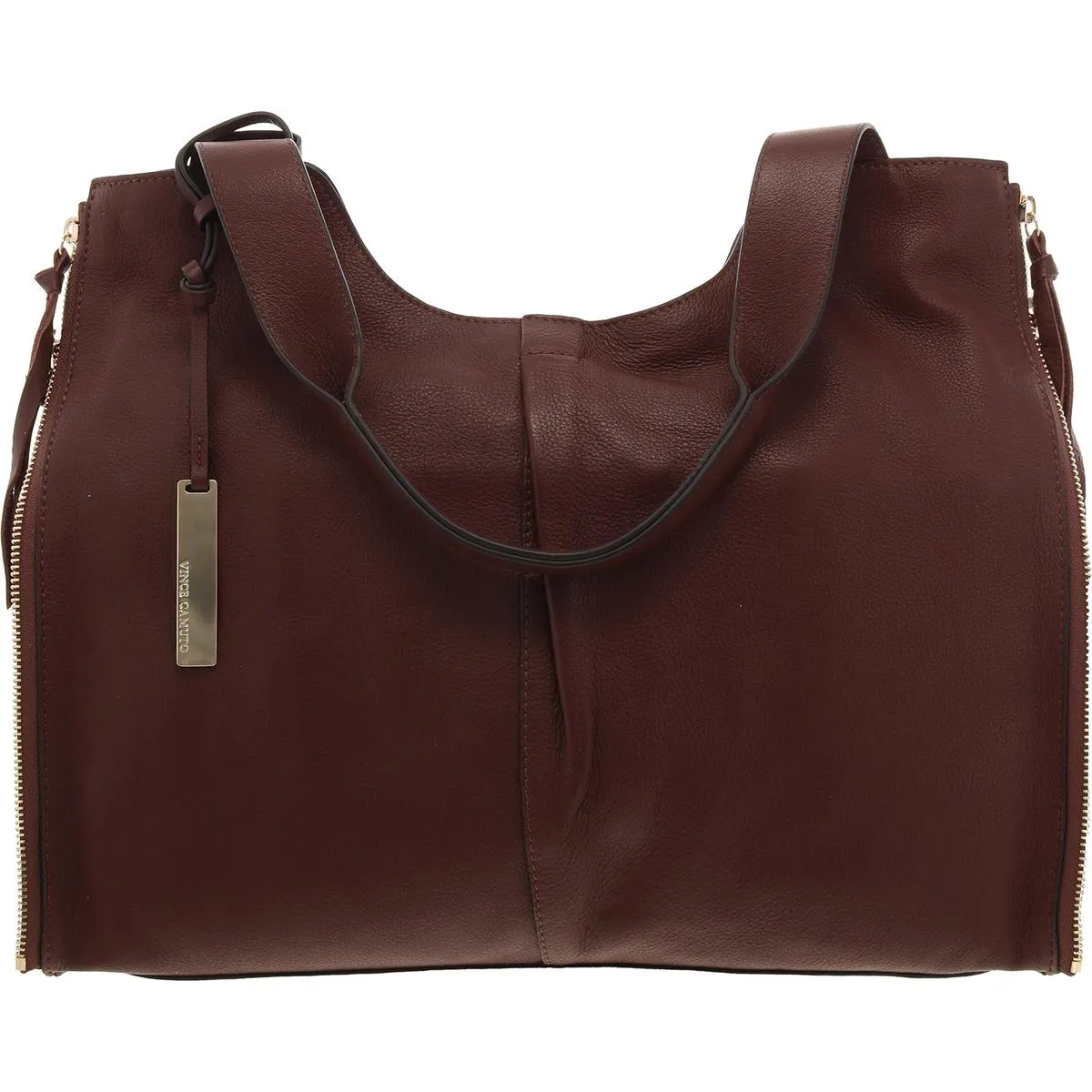 Corla Womens Pebbled Leather Tote Handbag