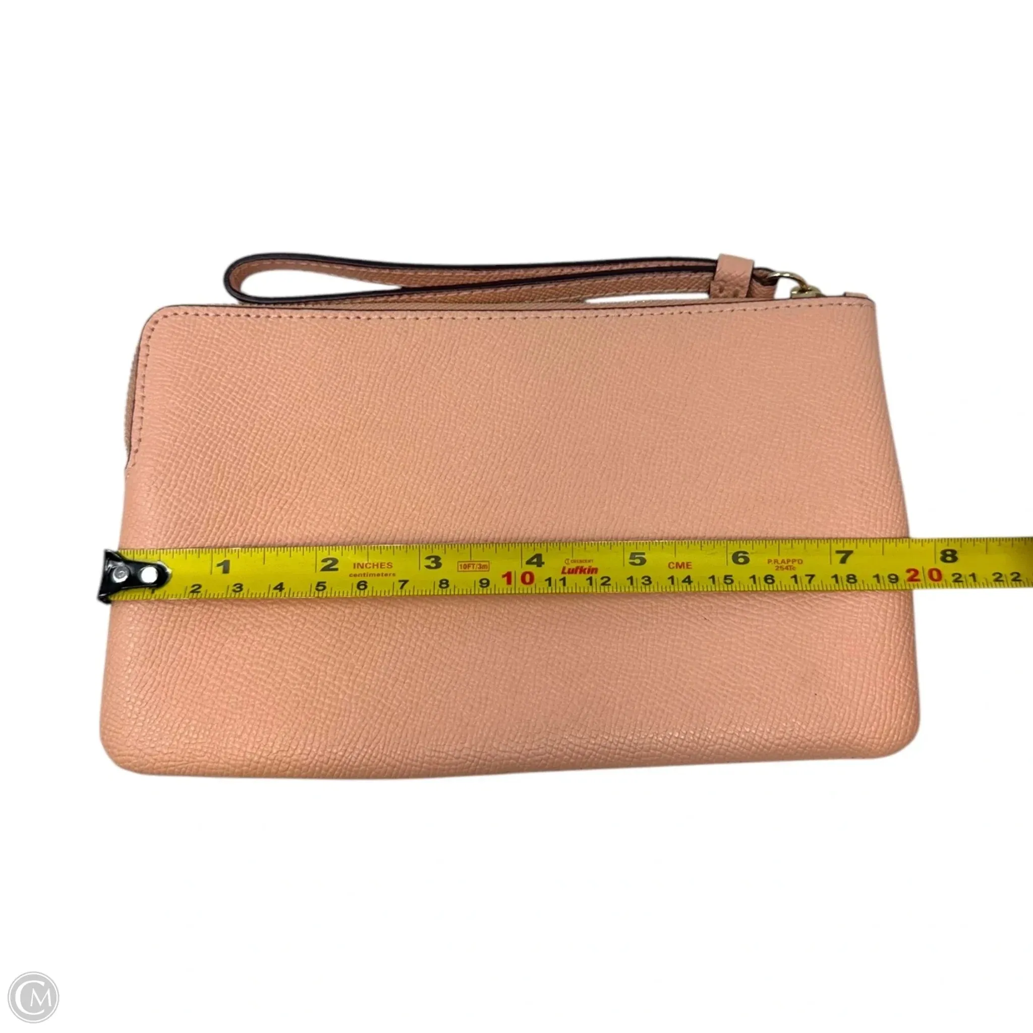 Corner Zip Wristlet Designer By Coach, Size: Medium