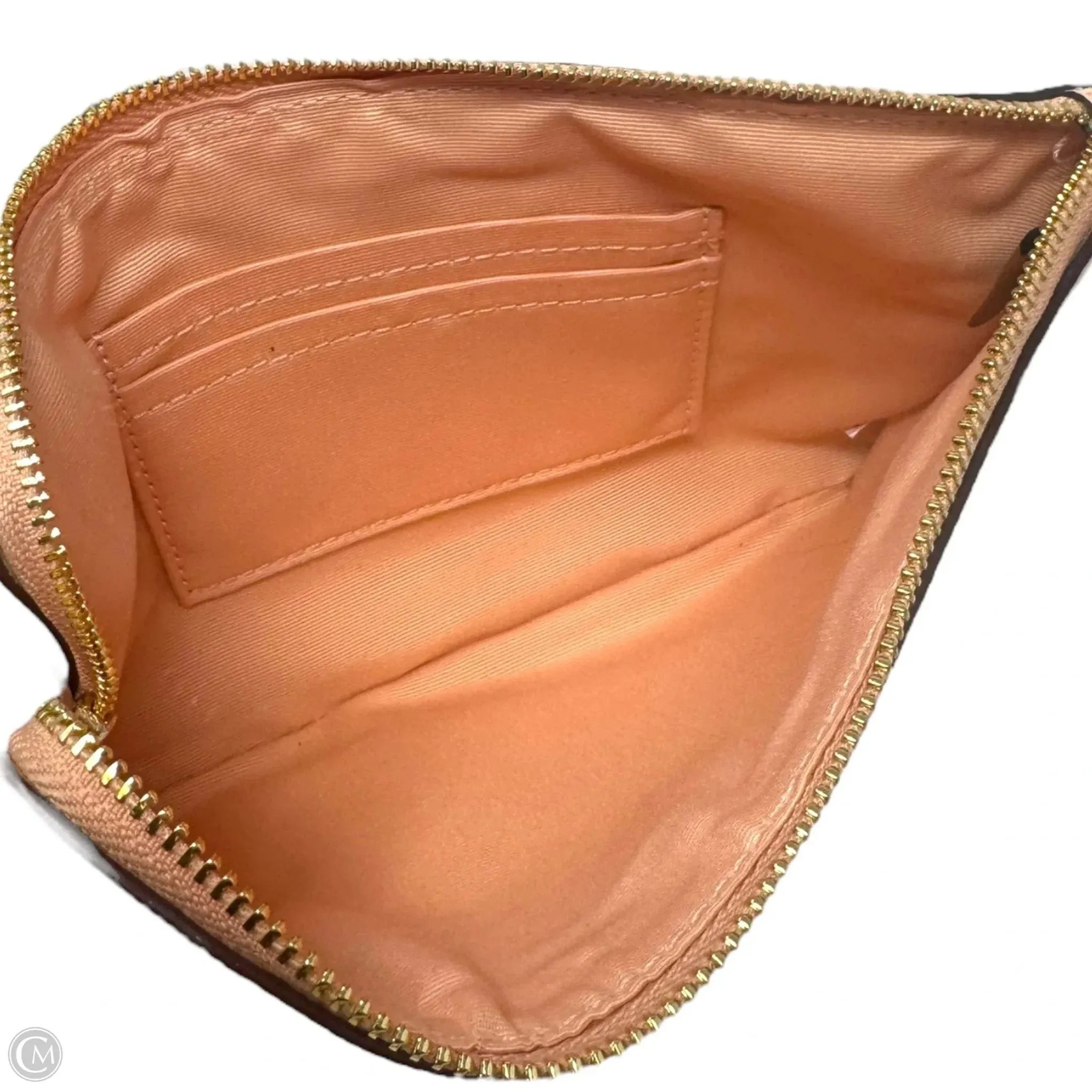 Corner Zip Wristlet Designer By Coach, Size: Medium