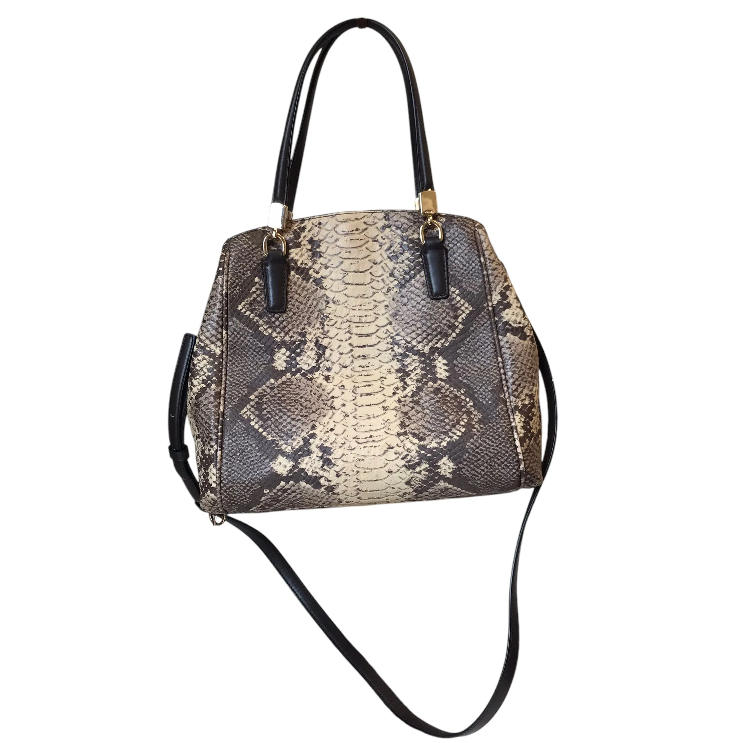 Crossbody Designer By Coach In Snakeskin Print, Size:Medium