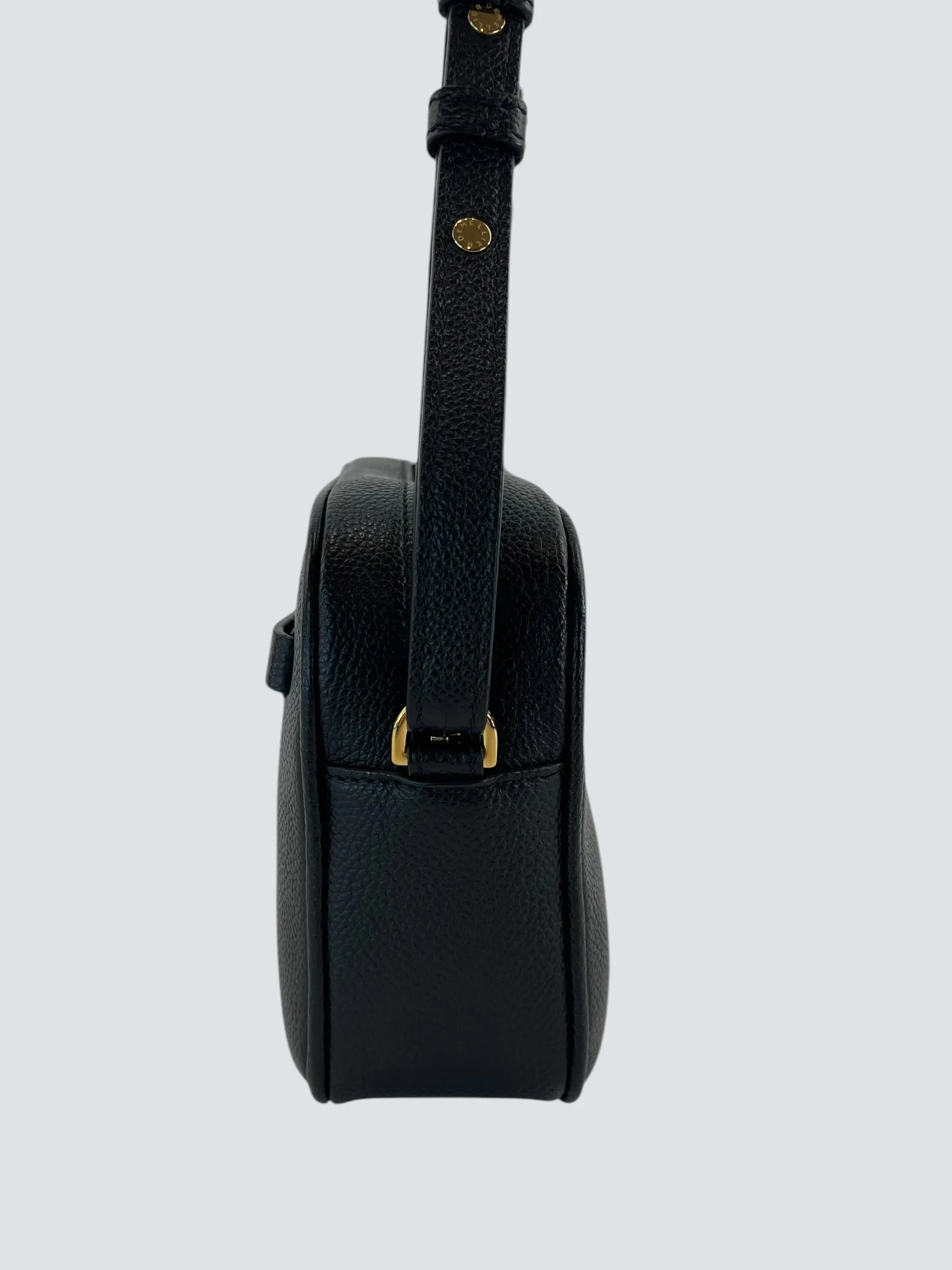 Demellier Black Leather "New York"Small Crossbody