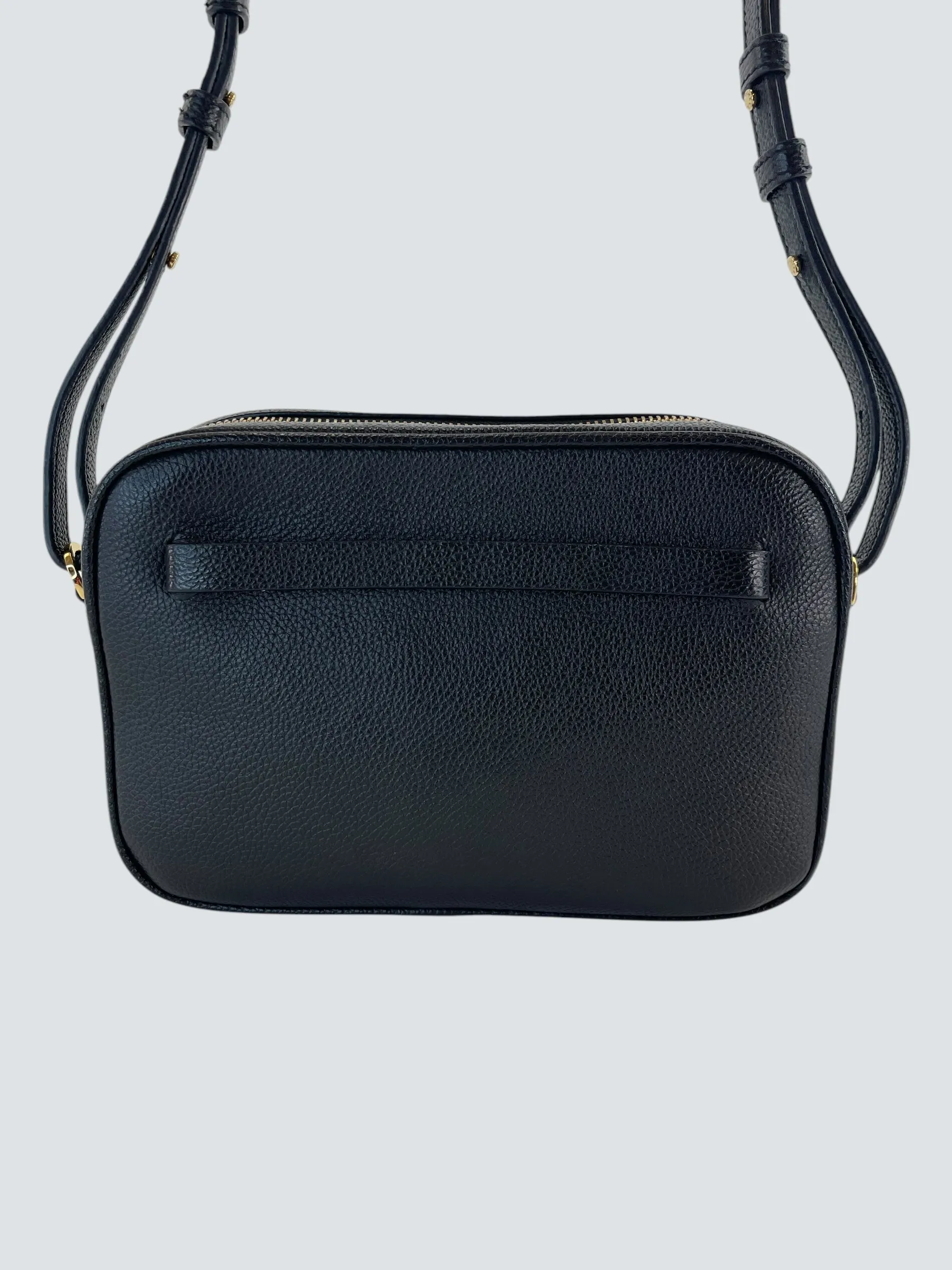Demellier Black Leather "New York"Small Crossbody