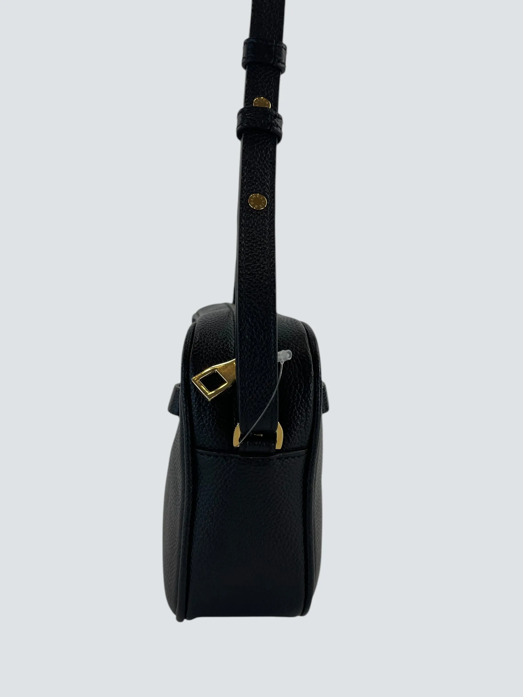 Demellier Black Leather "New York"Small Crossbody