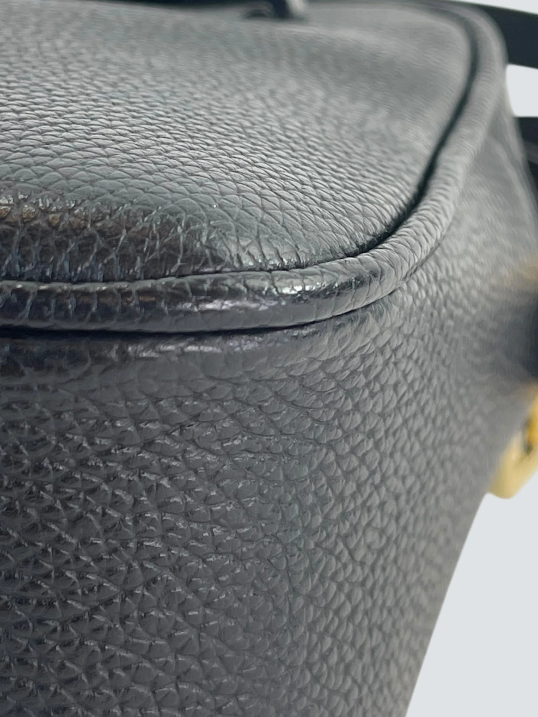 Demellier Black Leather "New York"Small Crossbody