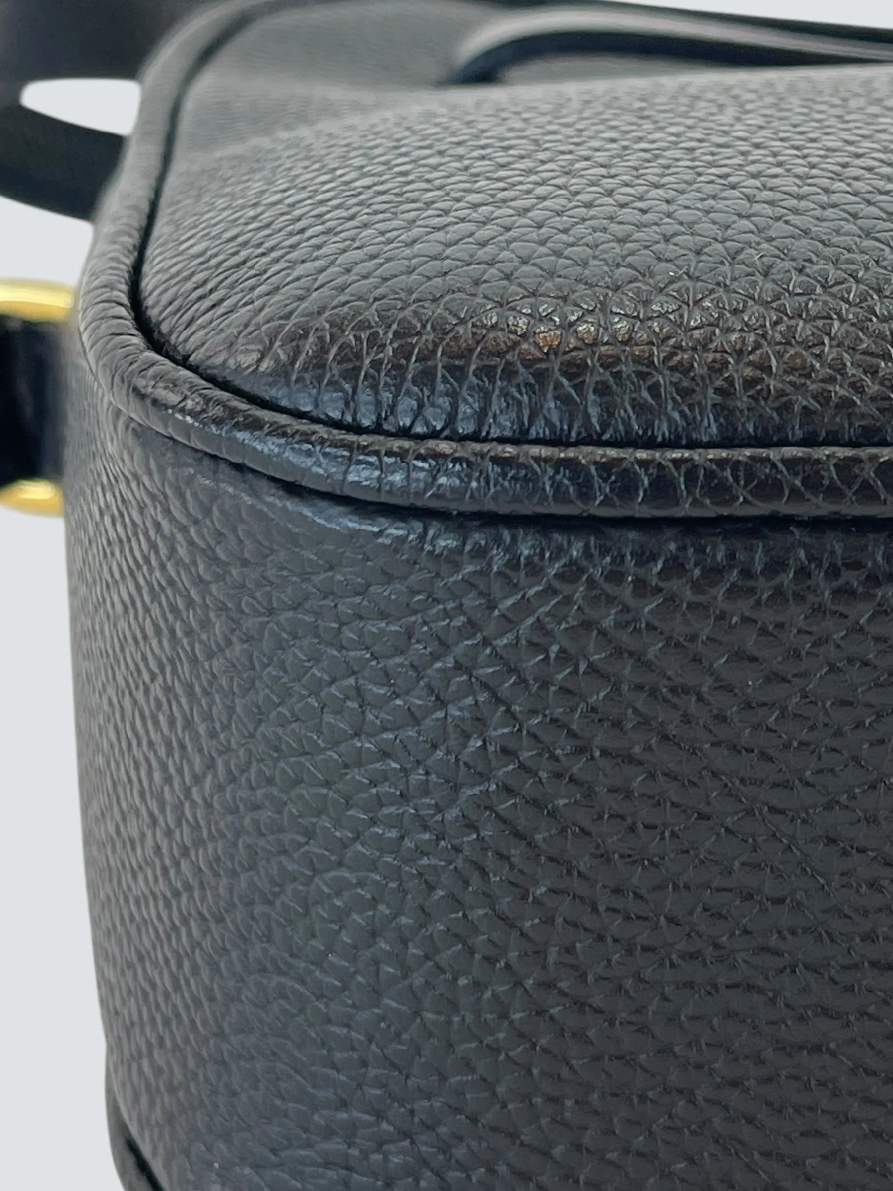 Demellier Black Leather "New York"Small Crossbody