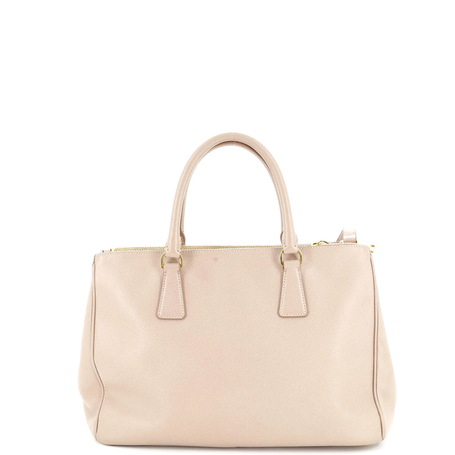 Double Zip Lux Tote Saffiano Leather Medium