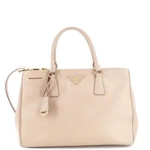 Double Zip Lux Tote Saffiano Leather Medium