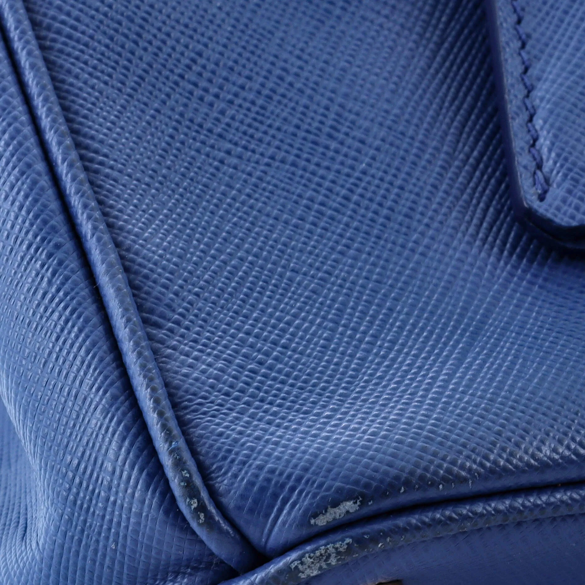 Double Zip Lux Tote Saffiano Leather Small