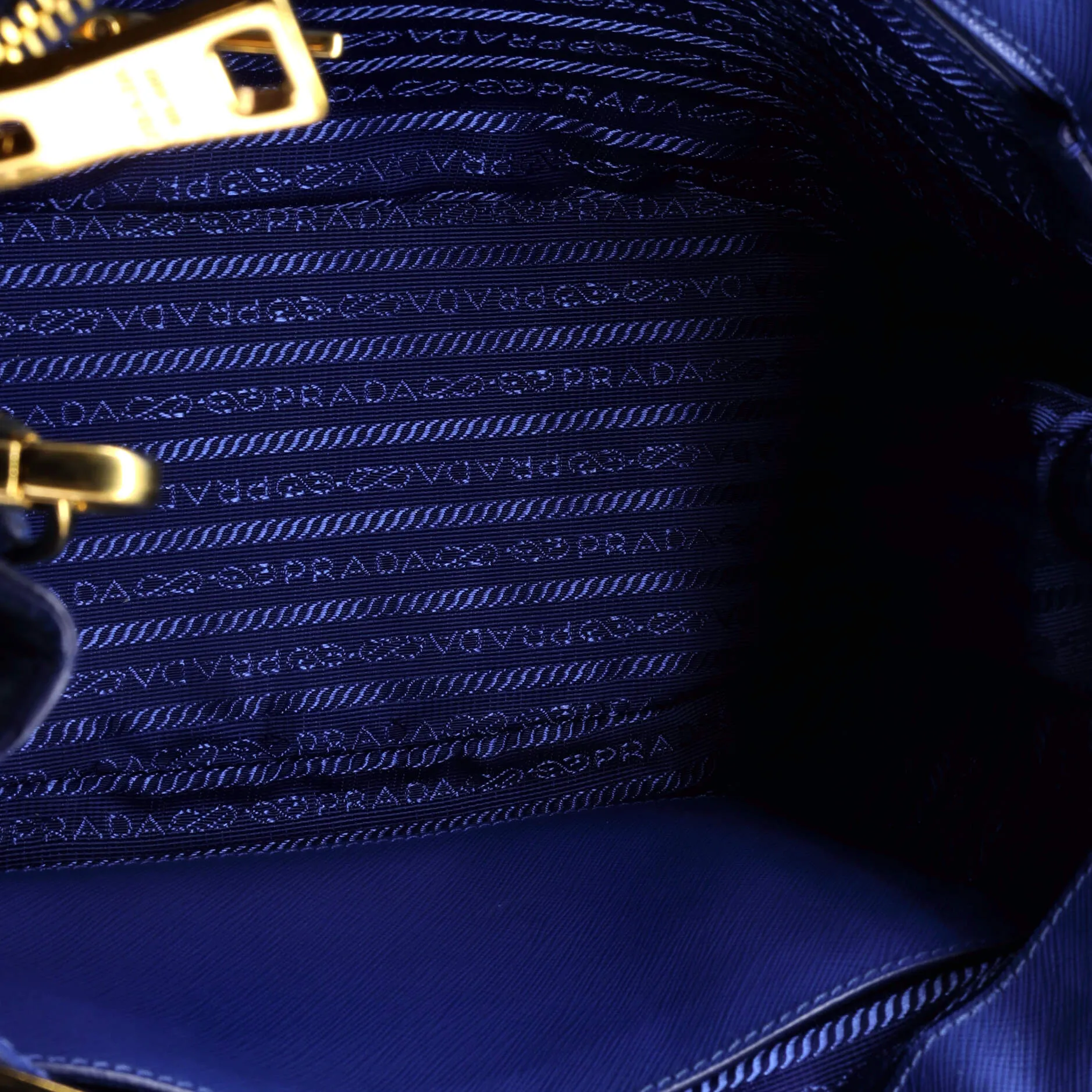 Double Zip Lux Tote Saffiano Leather Small