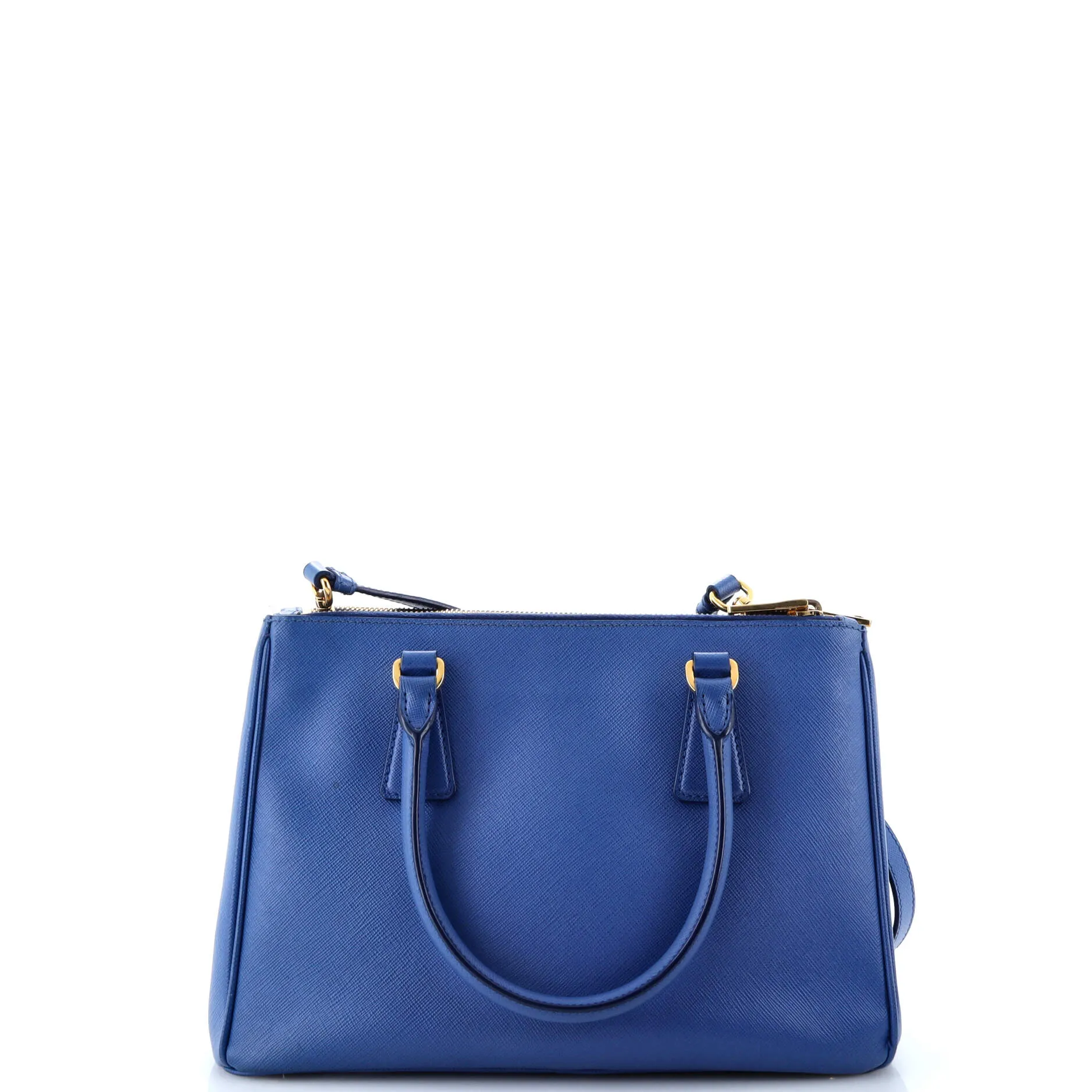 Double Zip Lux Tote Saffiano Leather Small