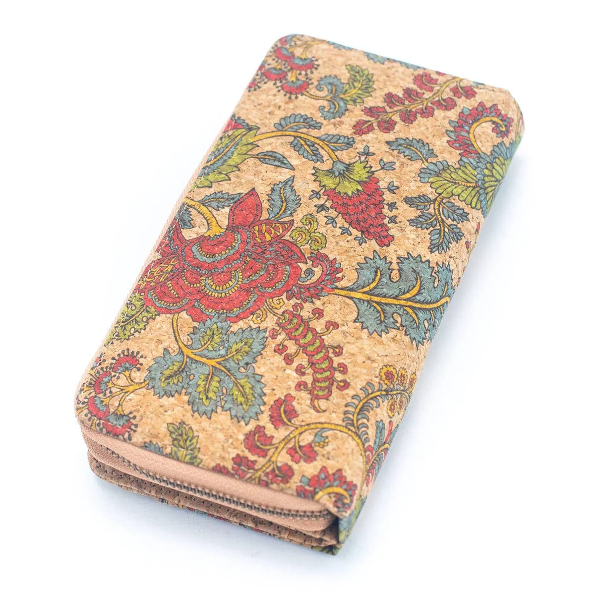 Elegant Long Cork Women's Wallet with Card Holder (6 Units )BAGD-507-MIX-6