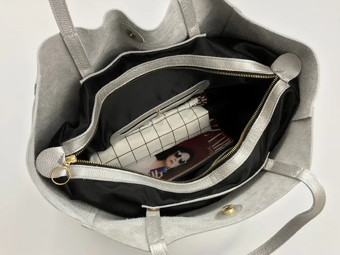 Fashion Womens Black Leather Oversize Tote Bags Black Shoulder Tote Bag Handbag Tote For Women