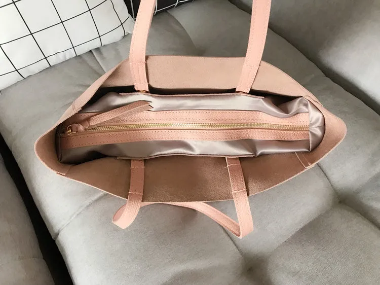 Fashion Womens Brown Leather Tote Bags Brown Shoulder Tote Bags Handbags Tote For Women