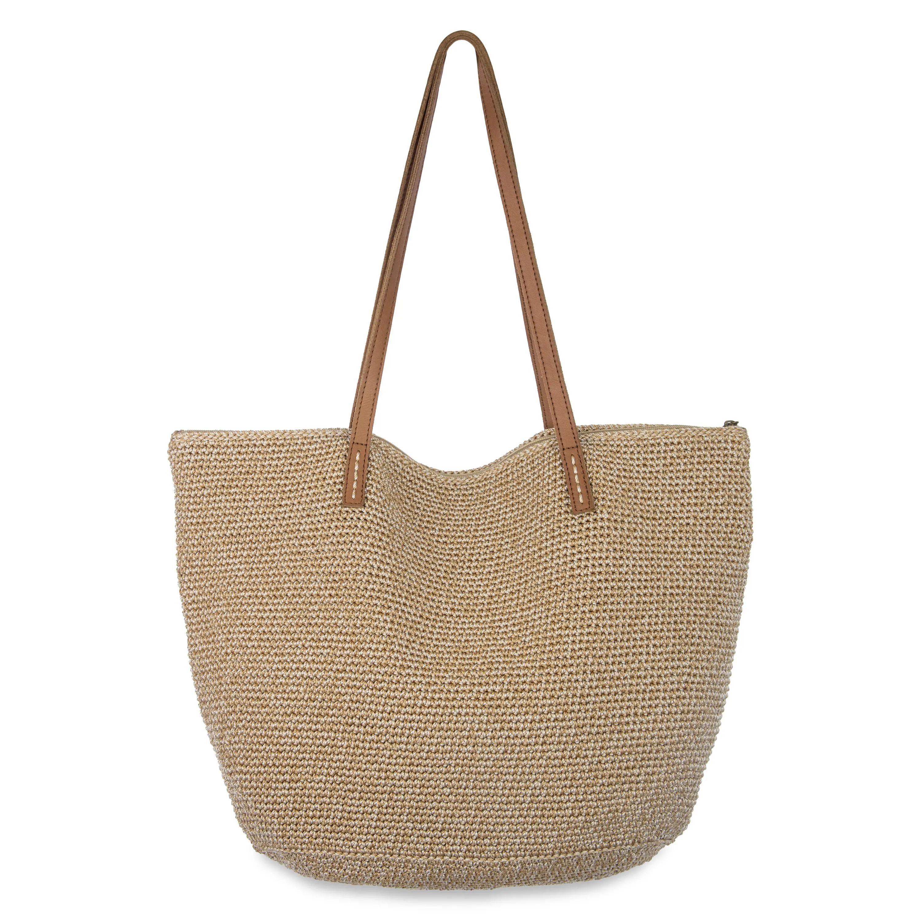 Faye Tote - Hand Crochet - Bamboo Static