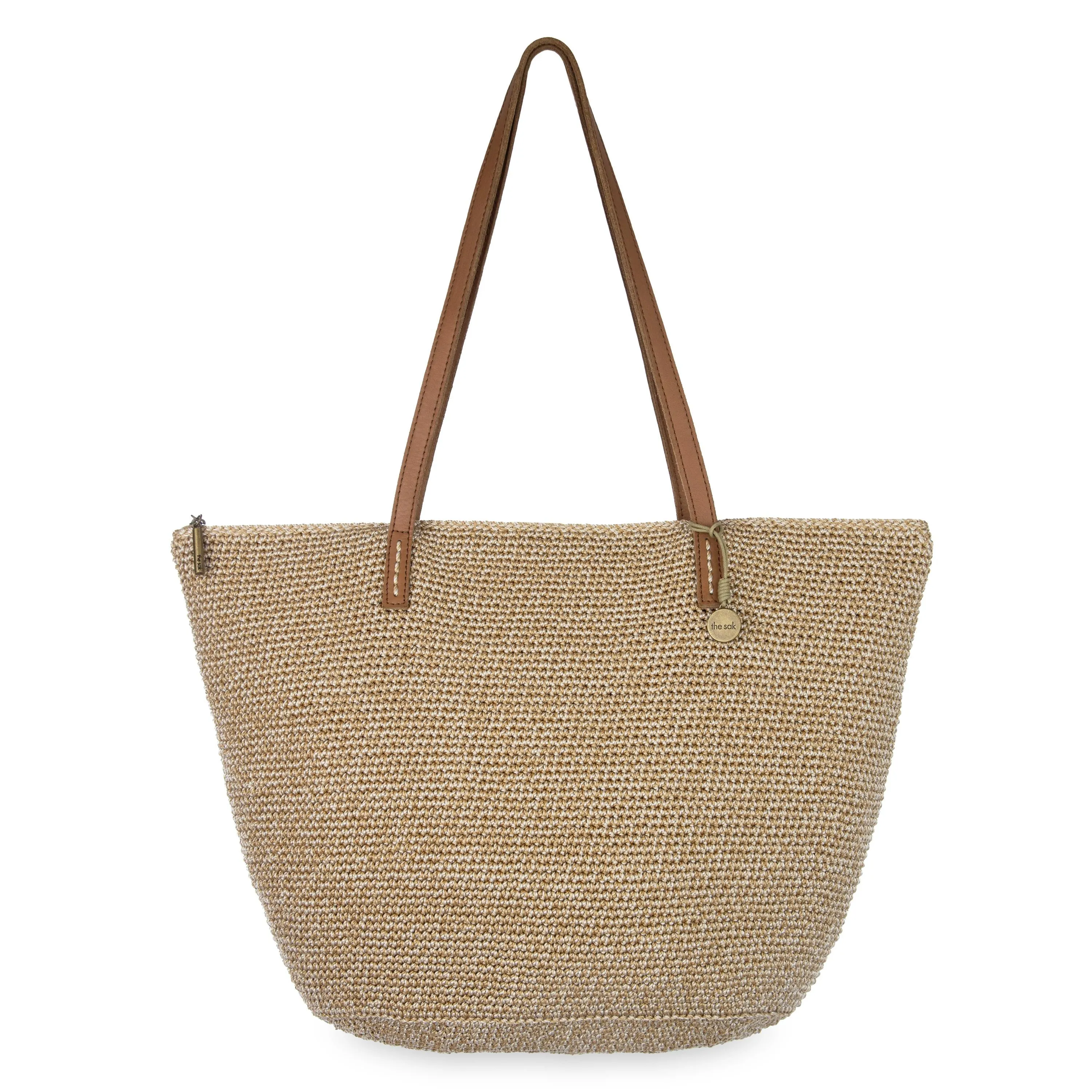 Faye Tote - Hand Crochet - Bamboo Static