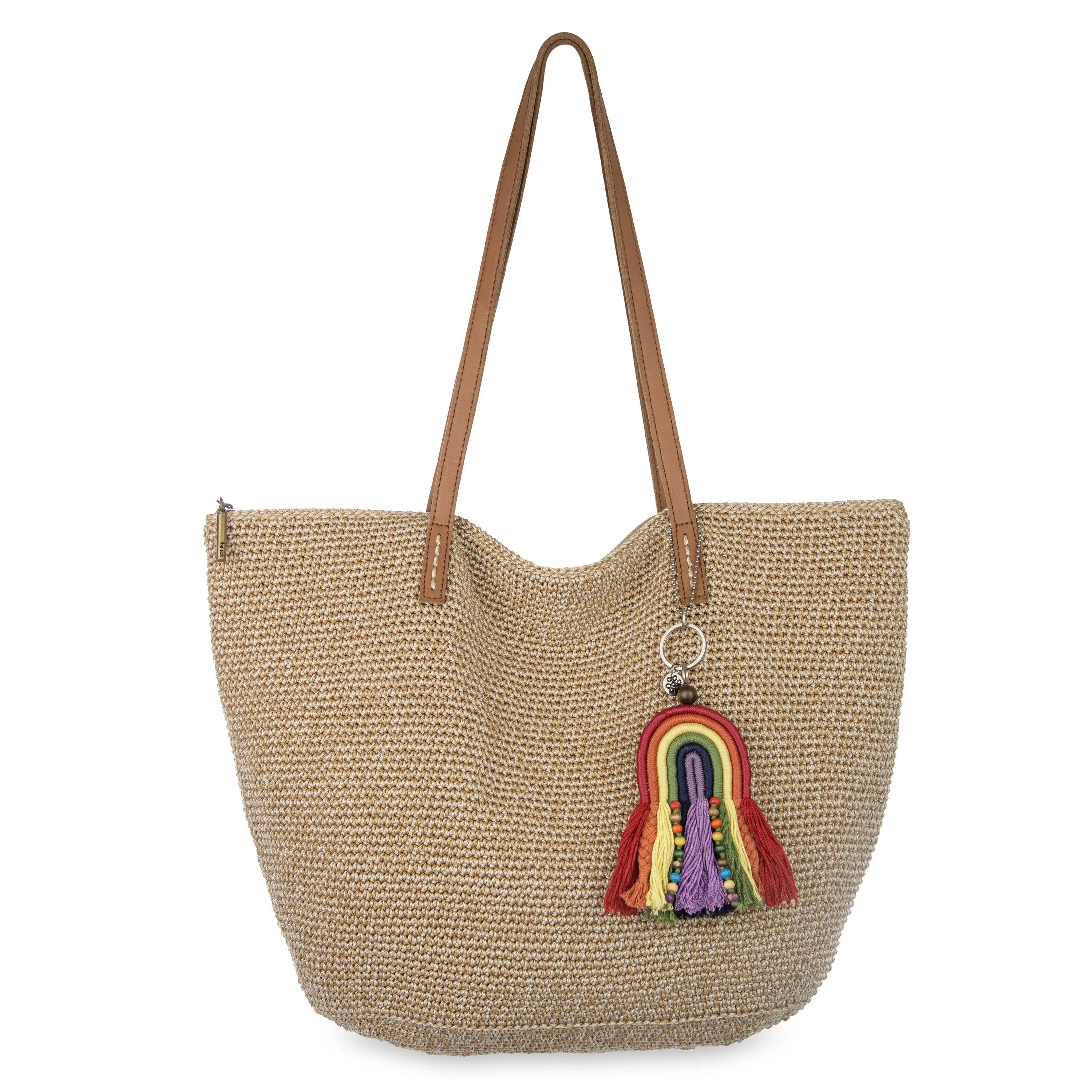 Faye Tote - Hand Crochet - Bamboo Static