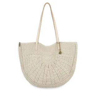 Faye Tote - Hand Crochet - Ecru Sunbeam