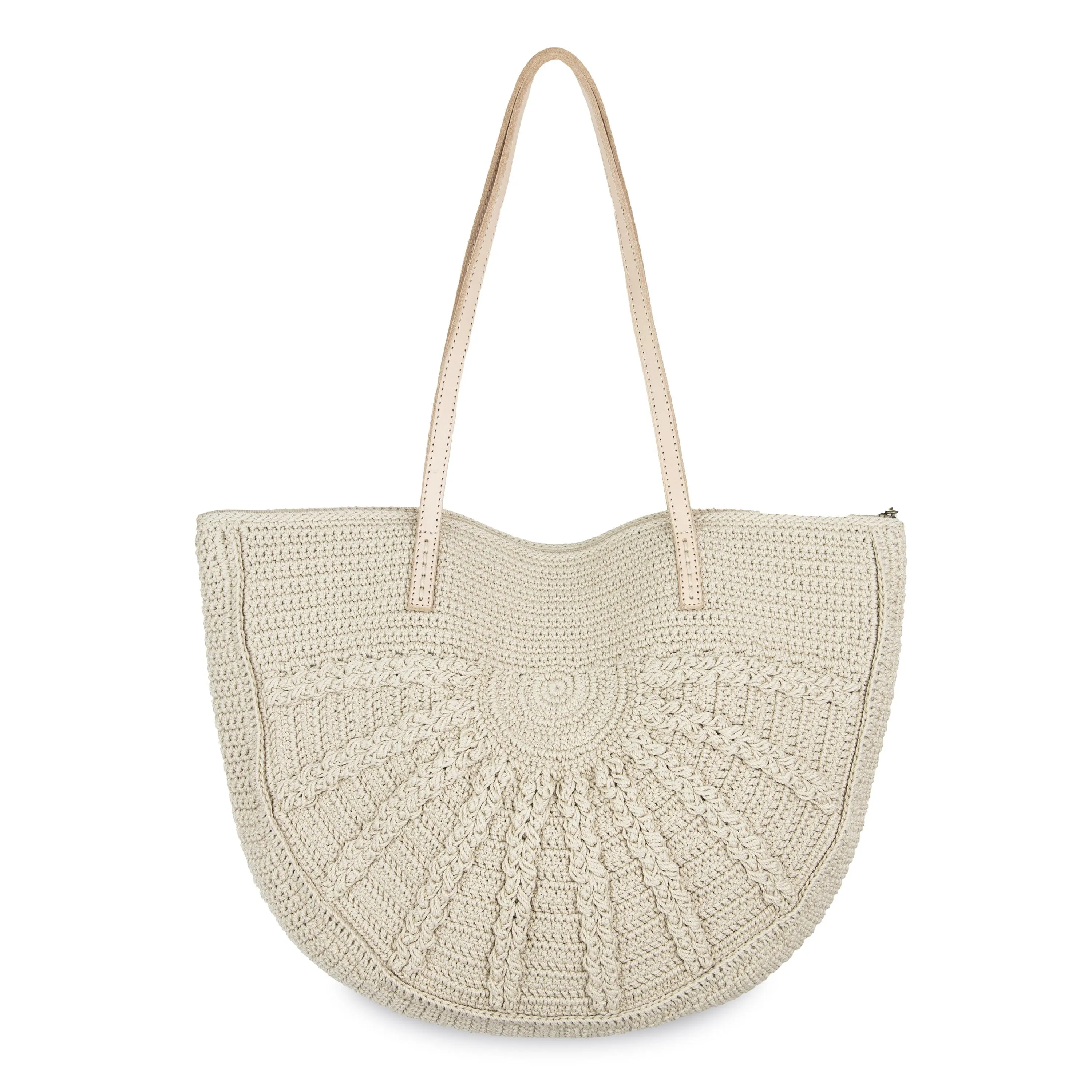 Faye Tote - Hand Crochet - Ecru Sunbeam