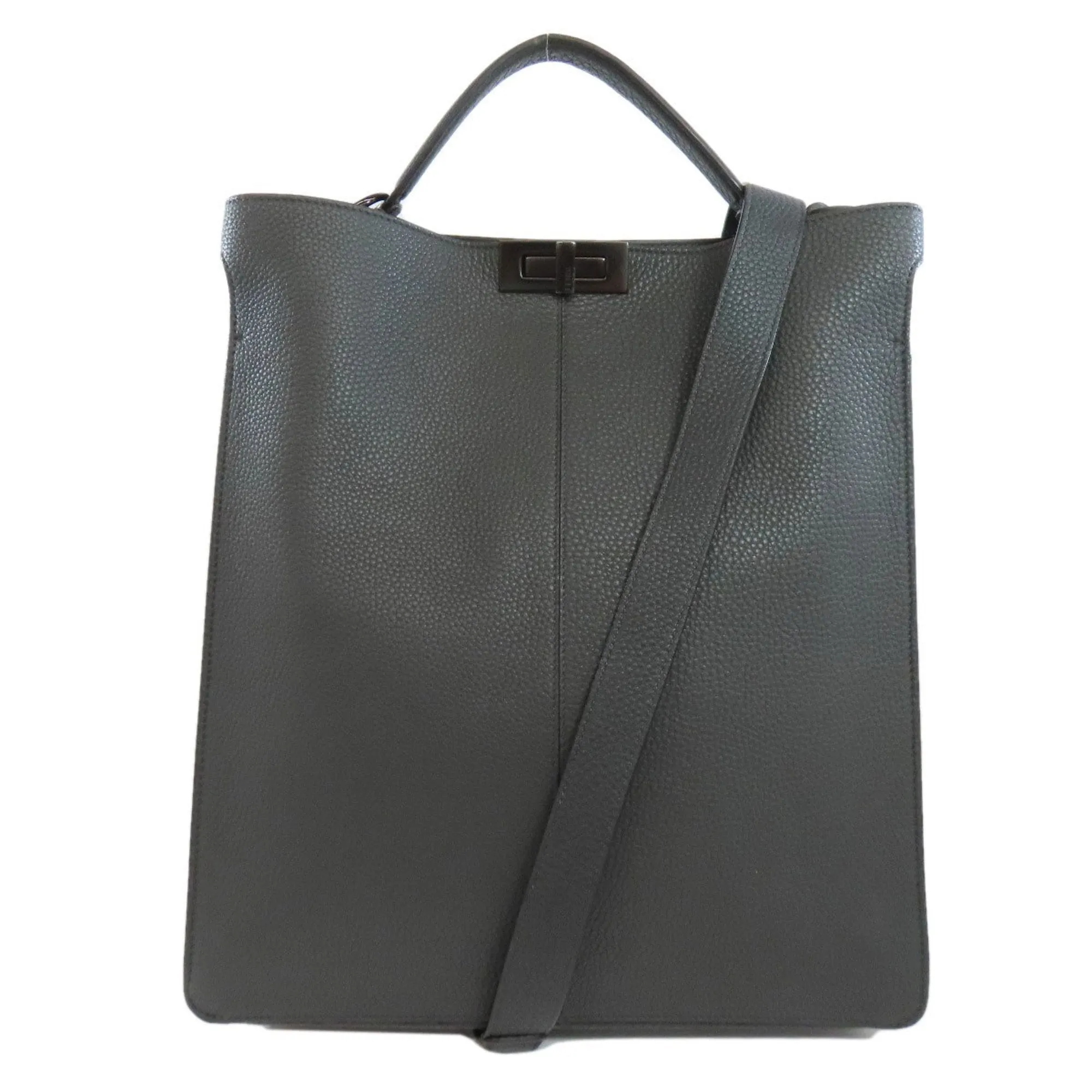Fendi Peekaboo Leather Tote Bag (Pre-Owned)