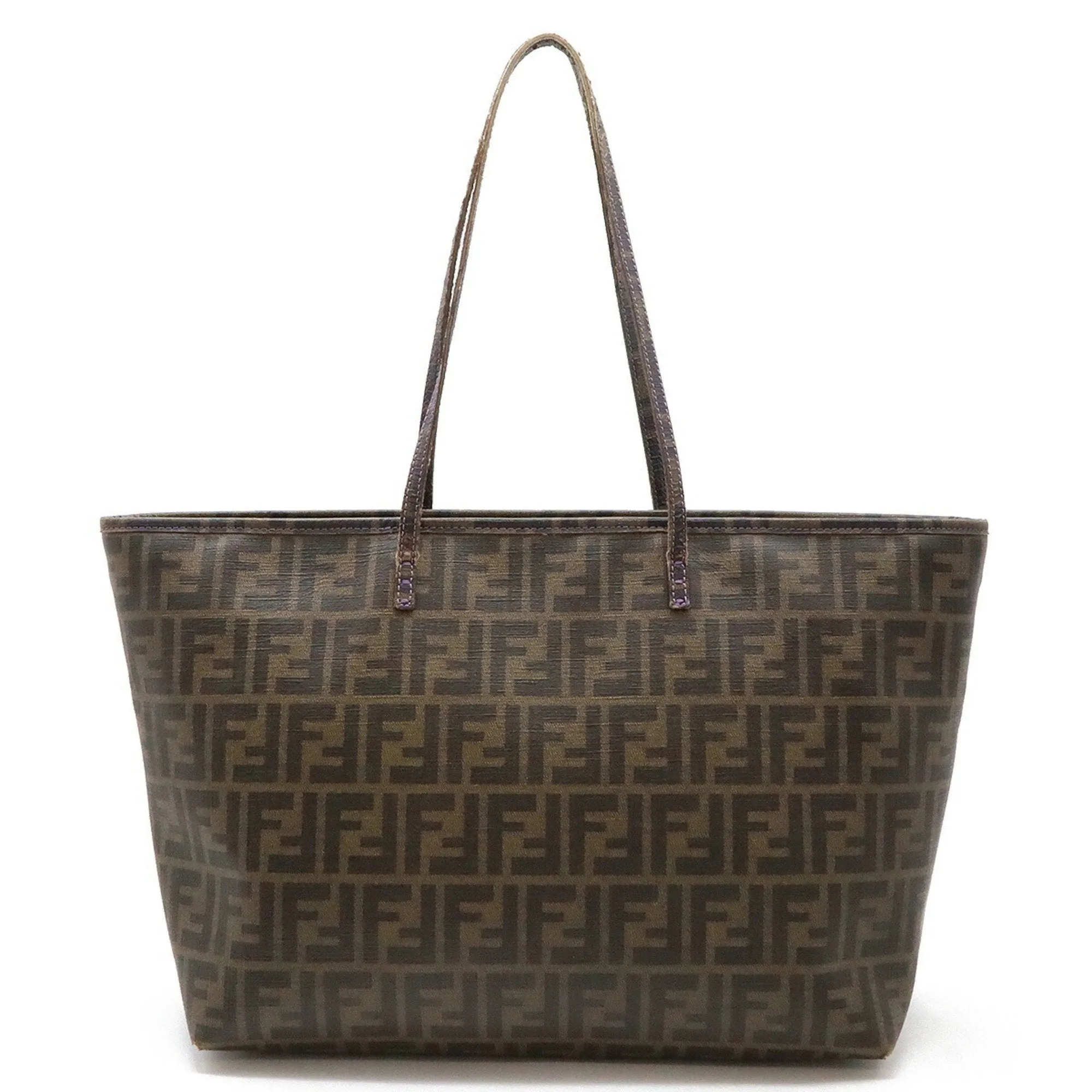 Fendi Zucca   Pvc Leather Shoulder Bag Tote Bag (Pre-Owned)