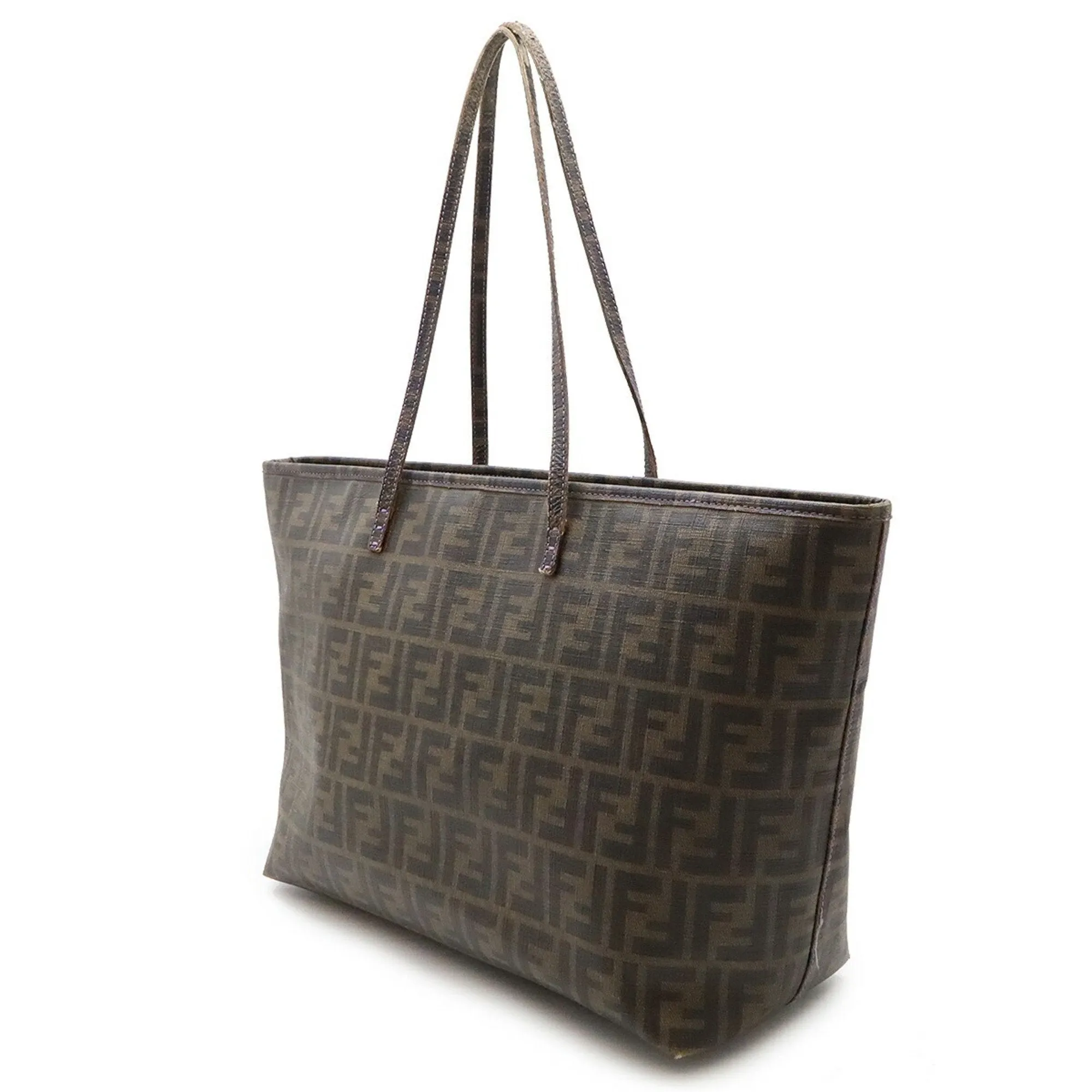 Fendi Zucca   Pvc Leather Shoulder Bag Tote Bag (Pre-Owned)