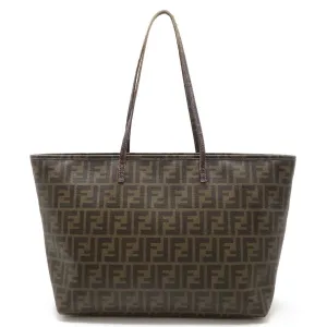 Fendi Zucca   Pvc Leather Shoulder Bag Tote Bag (Pre-Owned)