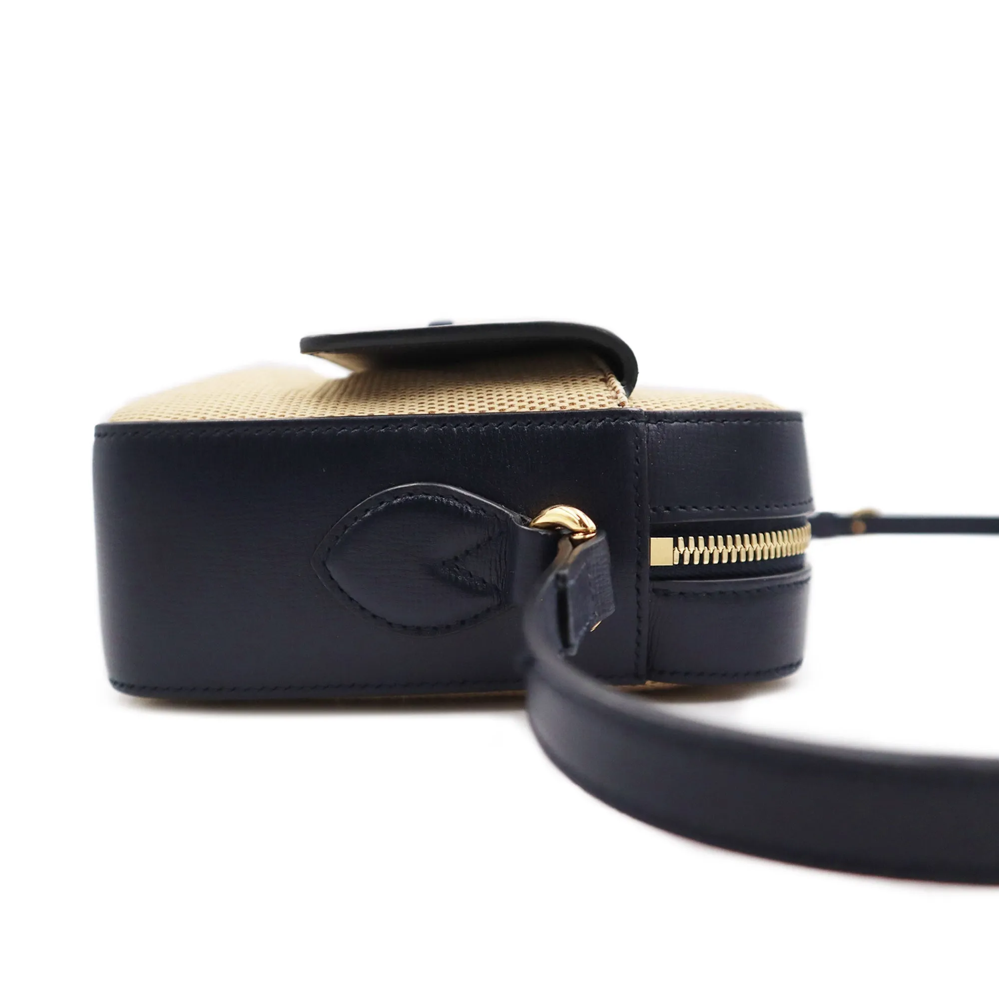 Gucci Canvas Small Horsebit Shoulder Bag