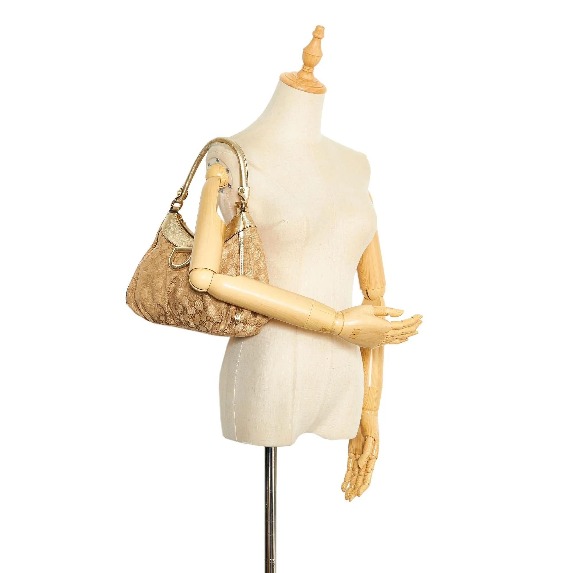 Gucci GG Canvas Abbey D Ring Shoulder Bag (SHG-MgwrDM)
