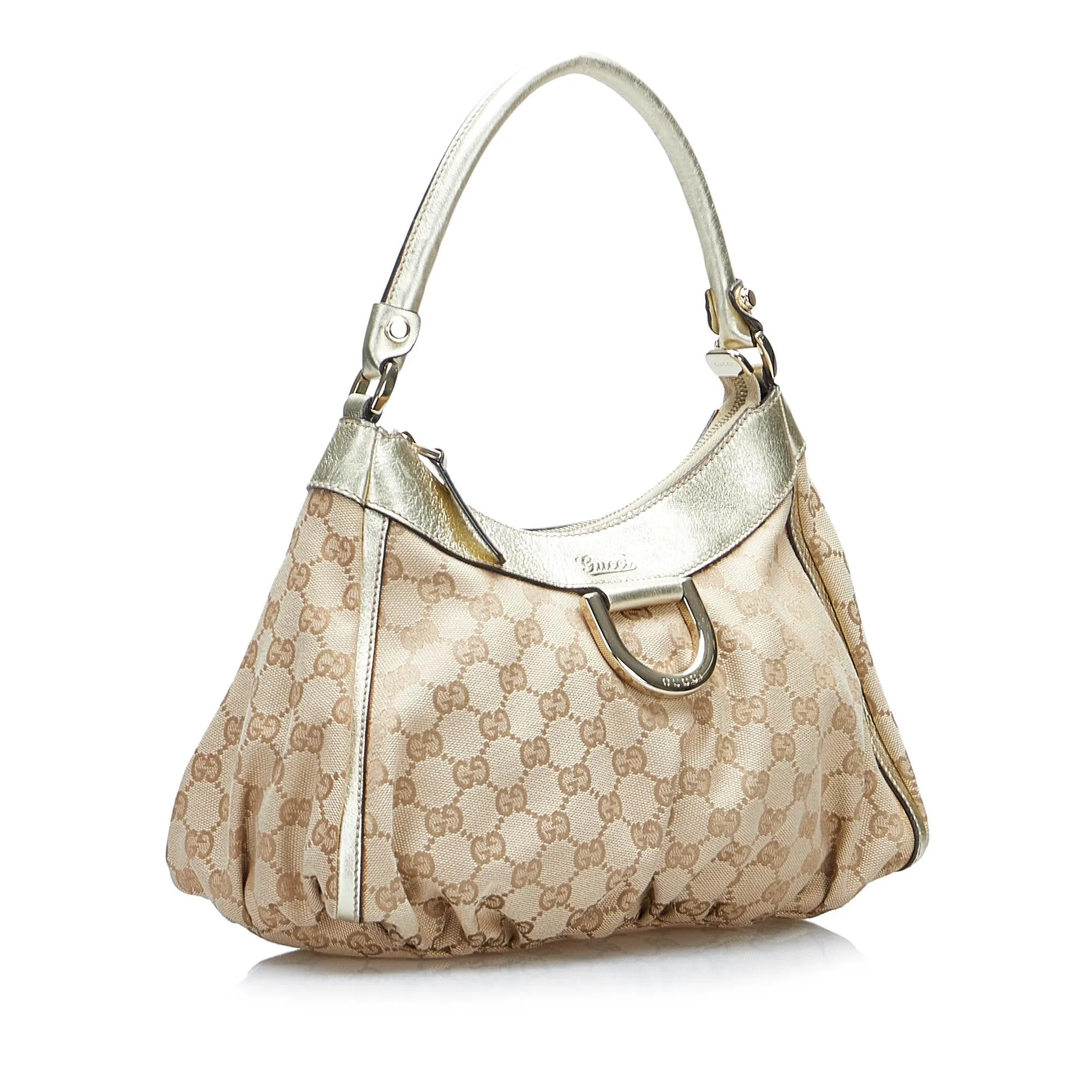 Gucci GG Canvas Abbey D Ring Shoulder Bag (SHG-MgwrDM)