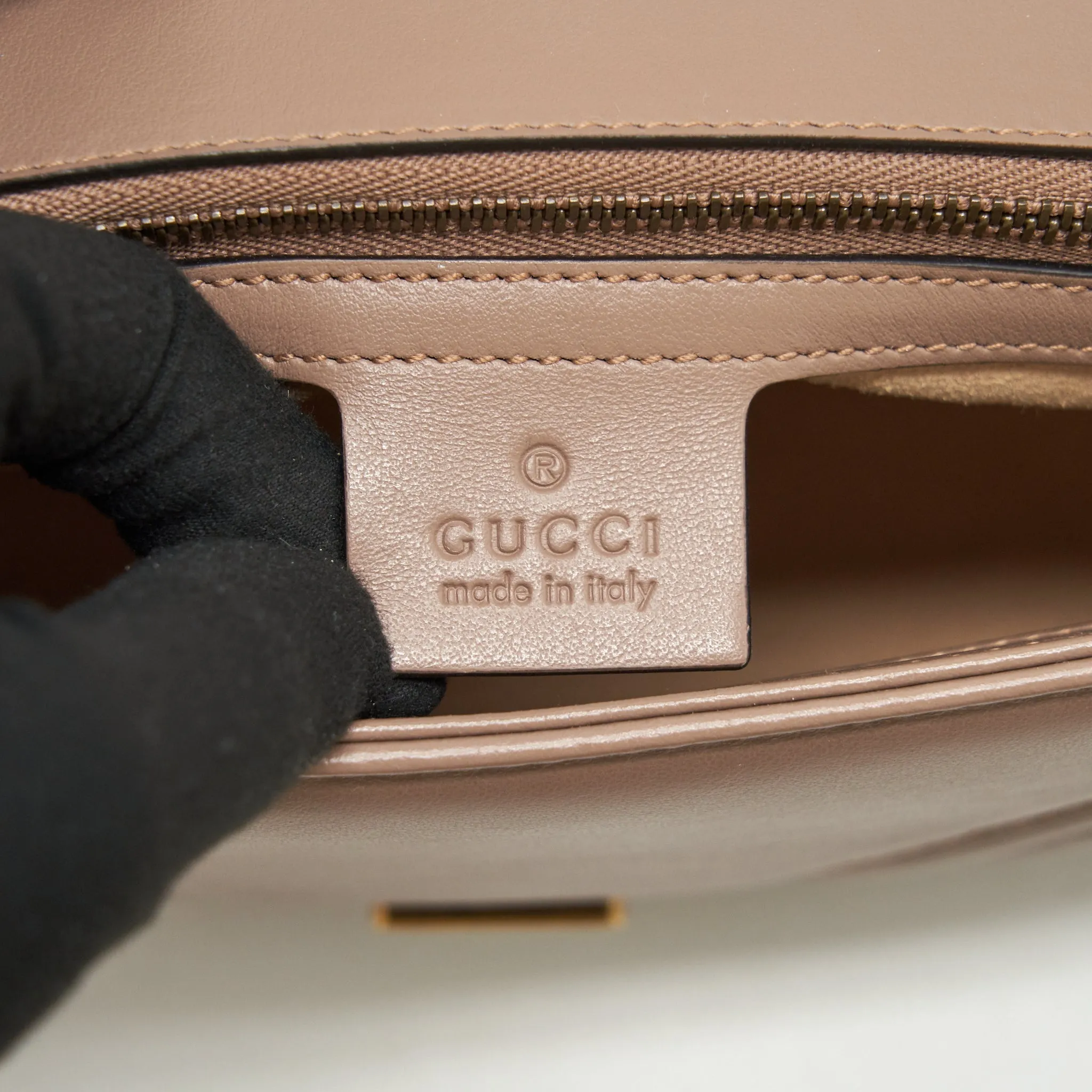 Gucci Marmont Small Dusty Pink matelass?? shoulder bag GHW