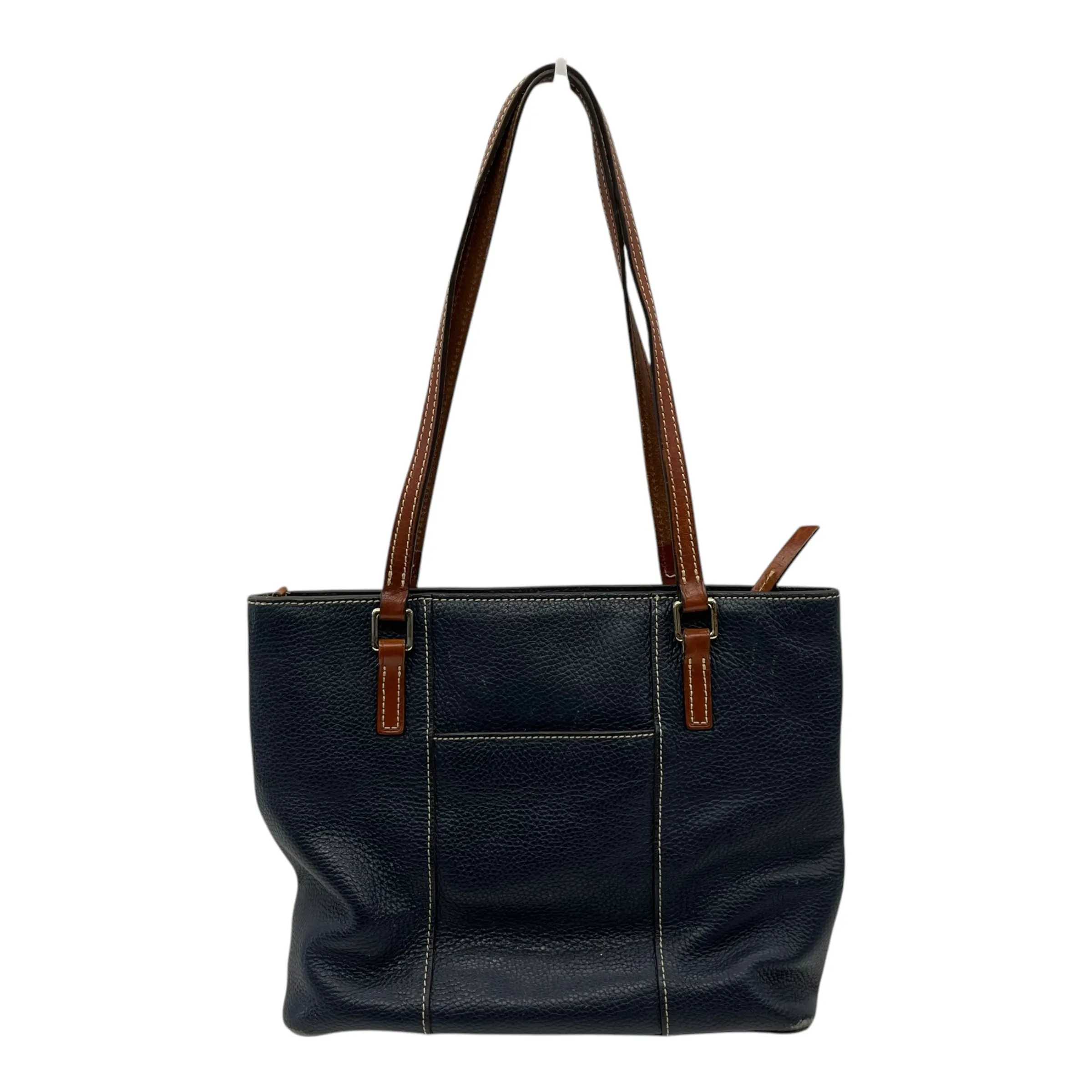 Handbag Designer By Dooney And Bourke In Blue & Brown, Size:Medium