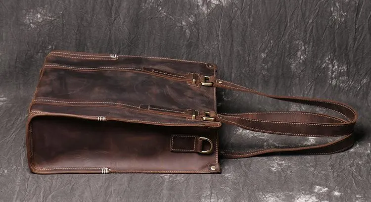 Handmade Brown LEATHER Mens/Womens Tote Messenger Tote Bag Tote HandBag Shoulder Bag For Men