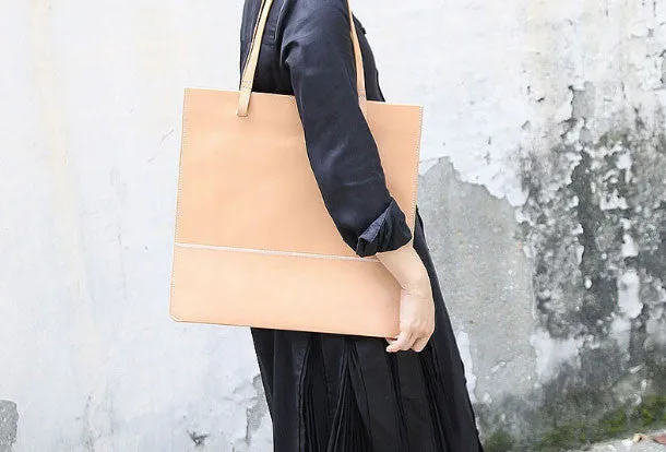 Handmade handbag purse leather shopper tote bag purse shoulder bag for women