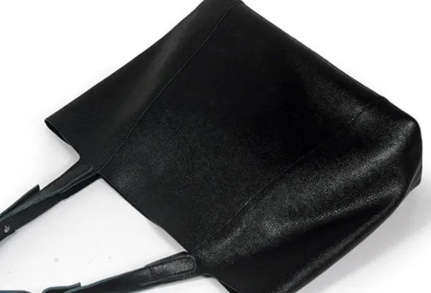 Handmade Leather handbag shoulder bag large tote for women leather shopper bag