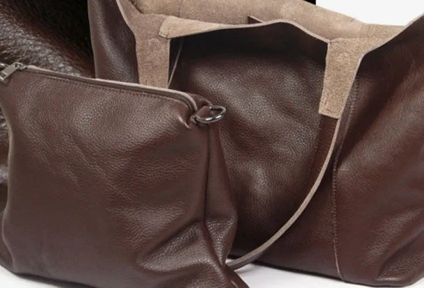 Handmade Leather handbag shoulder bag large tote for women leather shopper bag