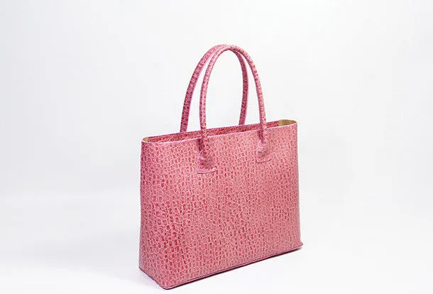 Handmade vintage large personalized leather big tote bag handbag for women girl lady
