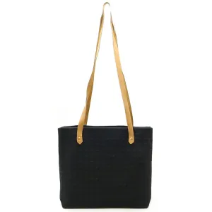 Hermes Ahmedabad Cotton Canvas Leather Shoulder Bag Tote Bag (Pre-Owned)