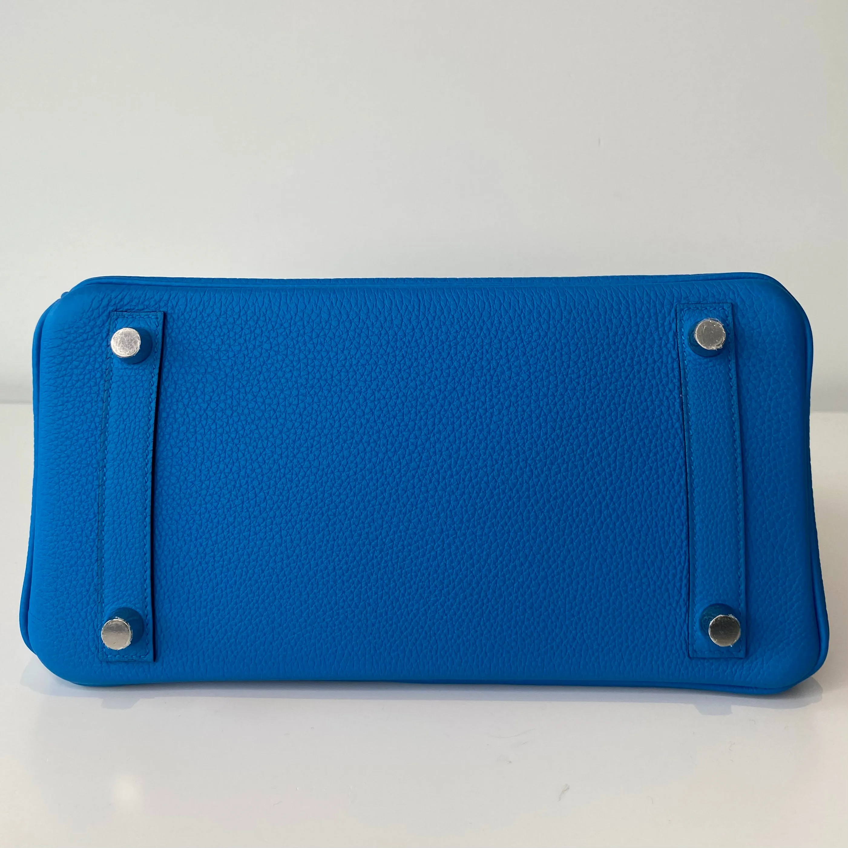 Hermes Birkin 25 Blue Zanzibar Togo Palladium Hardware