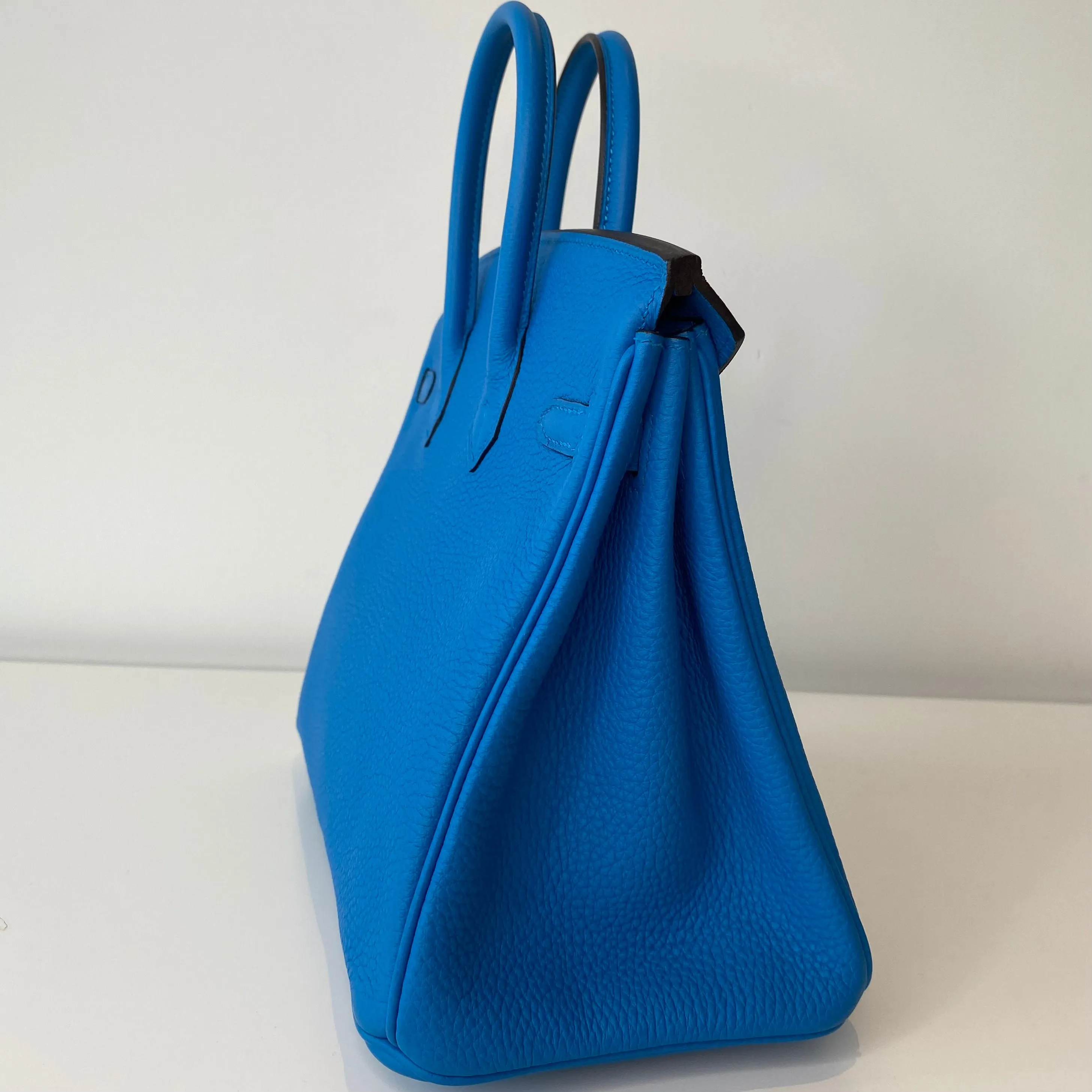 Hermes Birkin 25 Blue Zanzibar Togo Palladium Hardware