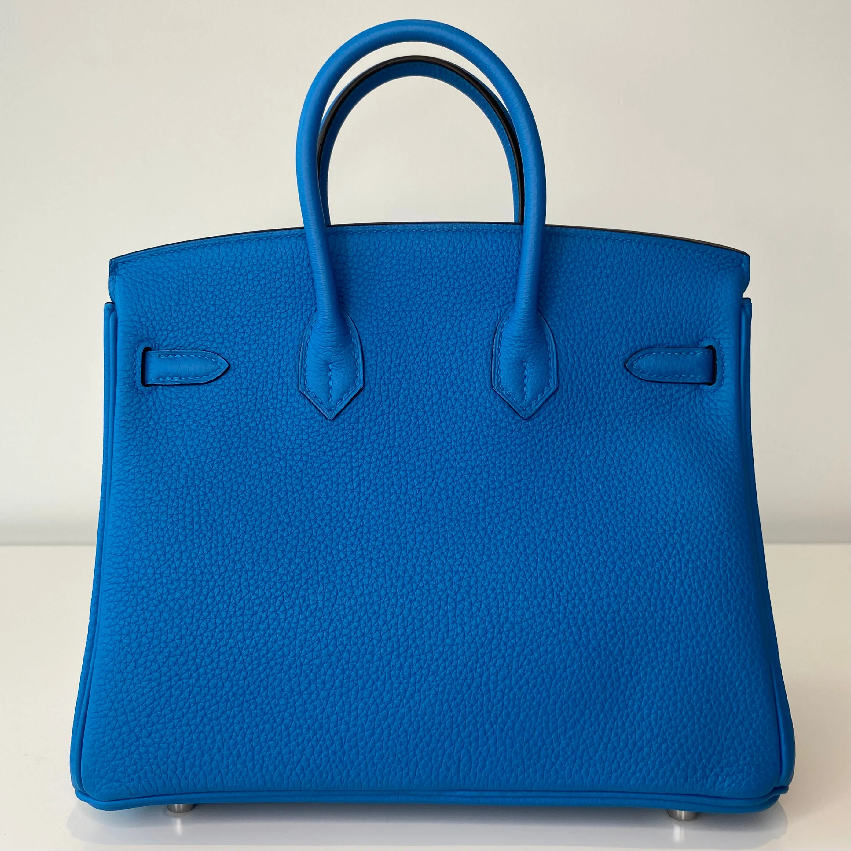 Hermes Birkin 25 Blue Zanzibar Togo Palladium Hardware
