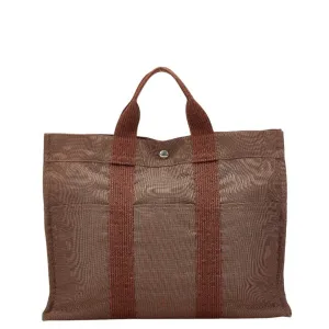 Hermes Her Line Canvas Tote Bag (Pre-Owned)