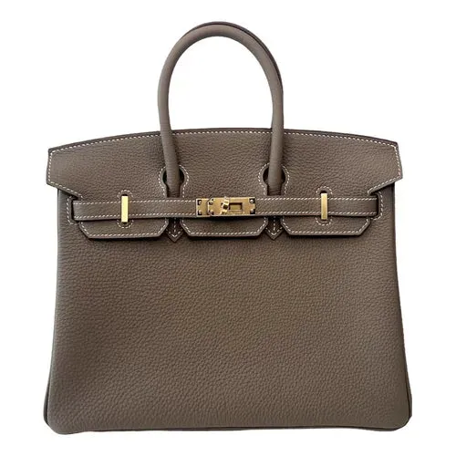 Herm??s Birkin 25 Etoupe Togo Gold Hardware