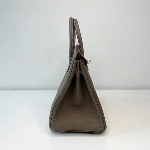 Herm??s Birkin 25 Etoupe Togo Gold Hardware