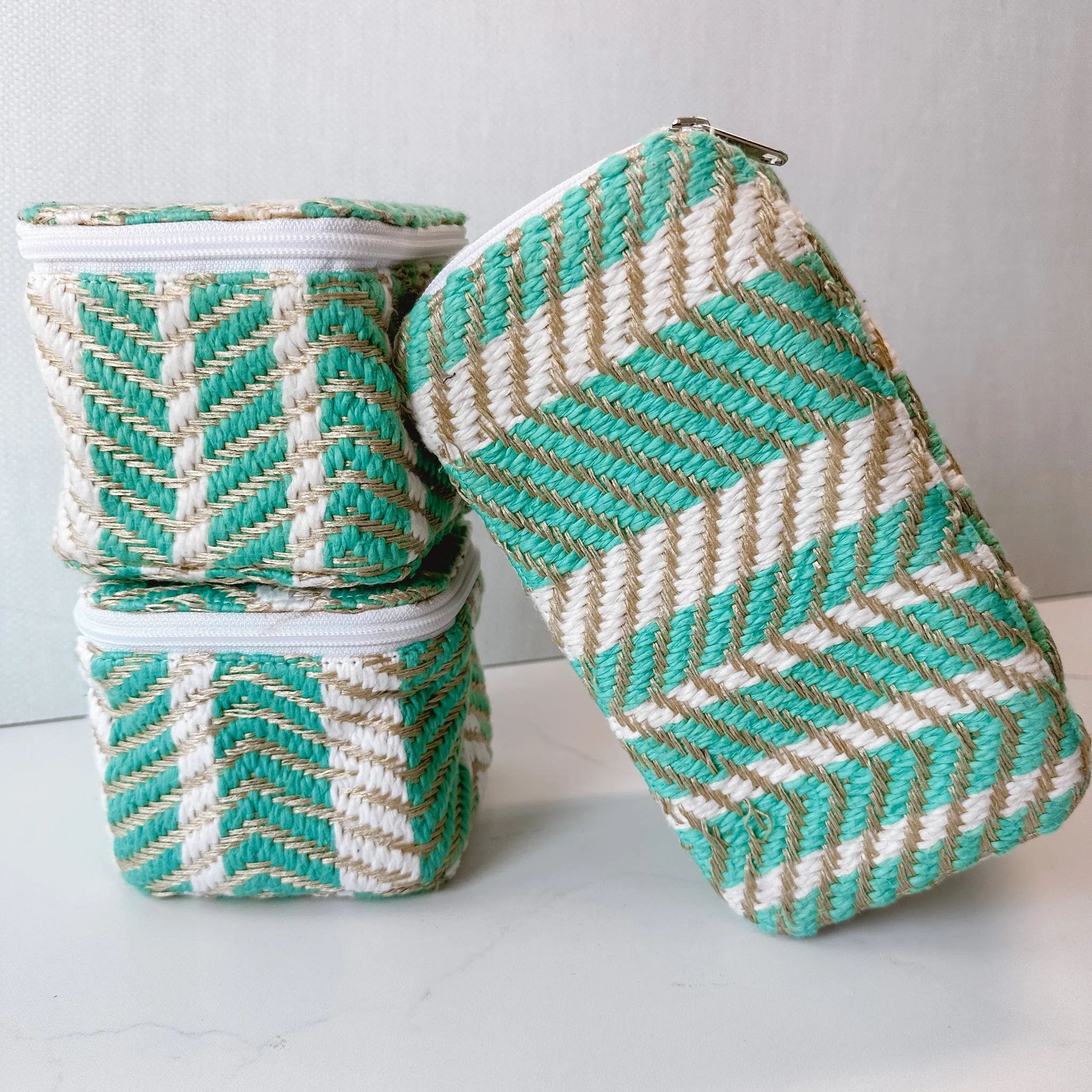 Jen & Co - Fiona Cosmetic Case, Jade