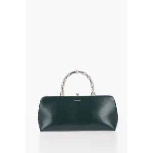 Jil Sander Leather Handbag with Clap Women's Closure