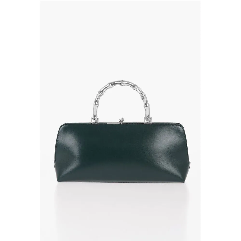 Jil Sander Leather Handbag with Clap Women's Closure
