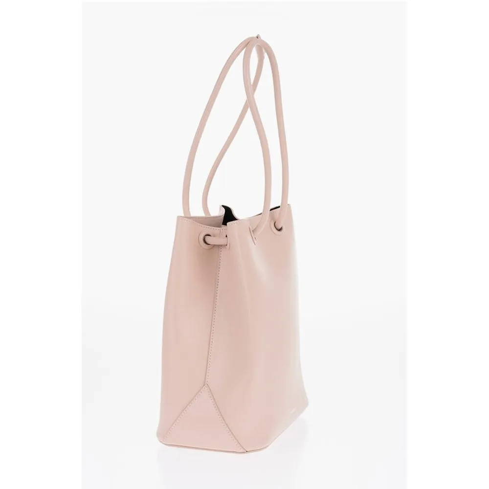 Jil Sander Leather Shopping Bag with Adjustable Women's Handles