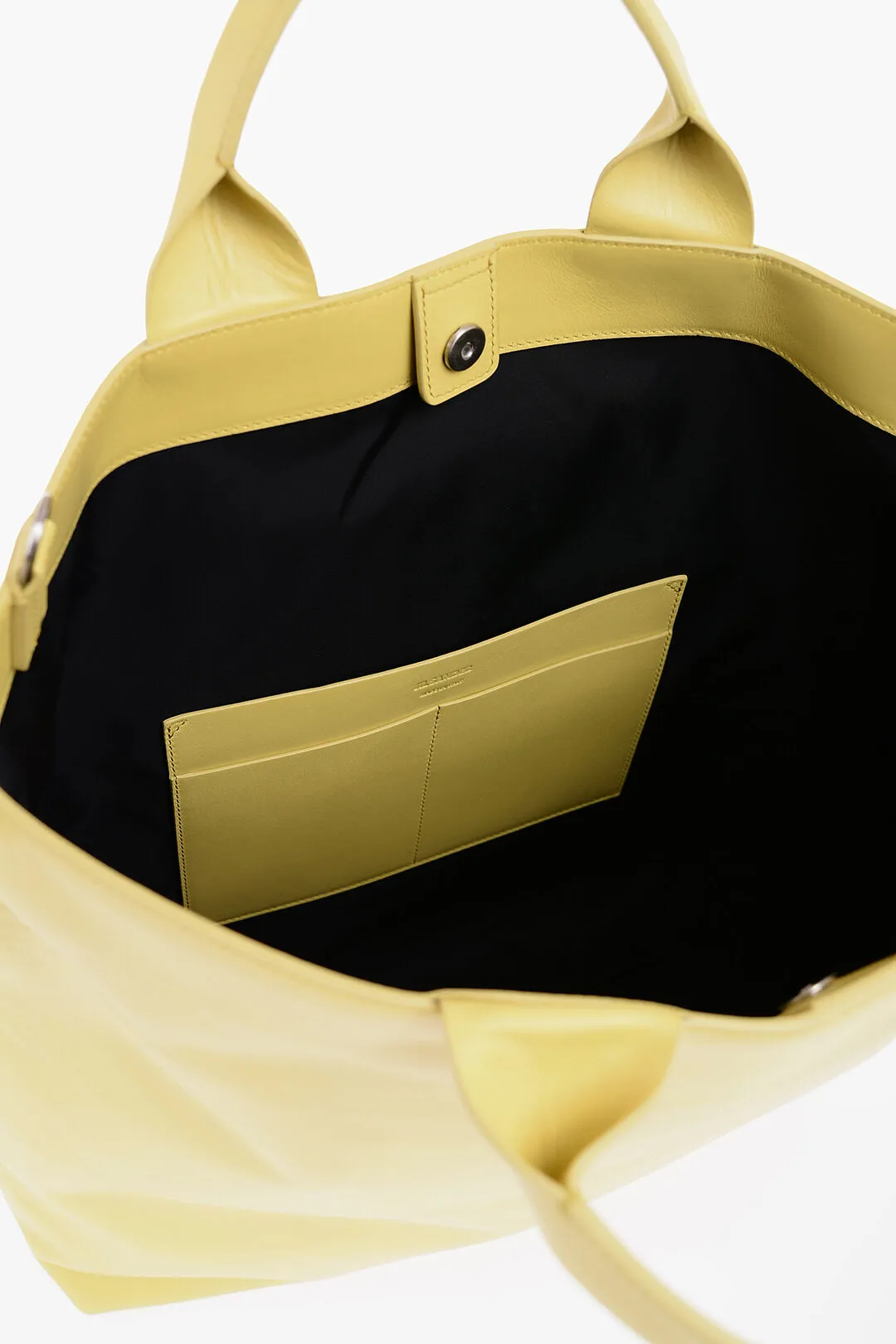 Jil Sander Leather Tote Bag With Removable Shoulder Strap