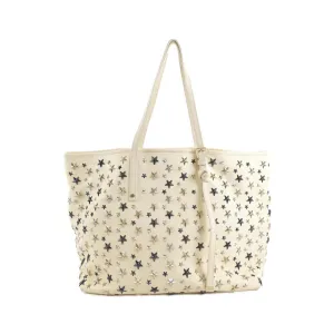 Jimmy Choo ivory Metallic Leather Tote Bag (Pre-Owned)
