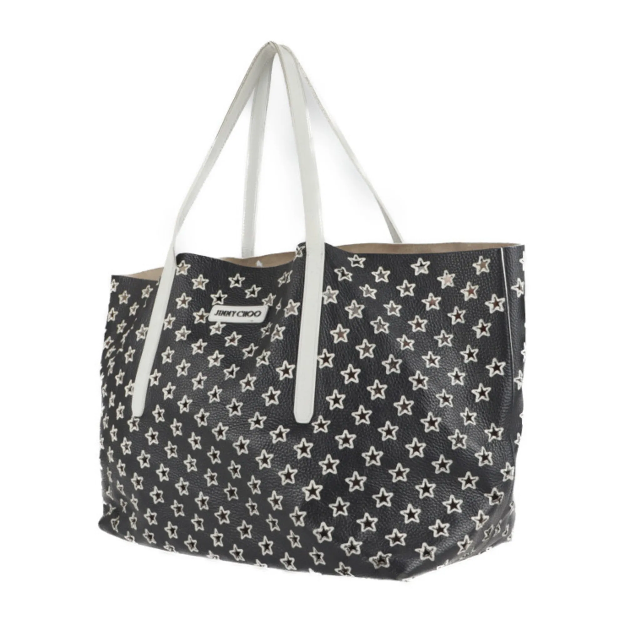 Jimmy Choo   Leather Handbag Shopping Bag Shoulder Bag Tote Bag (Pre-Owned)